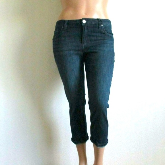 KUT from the KLOTH Jeans Women BARDOT Crop Skinny Boyfriend Size 12 NWT - Picture 3 of 3